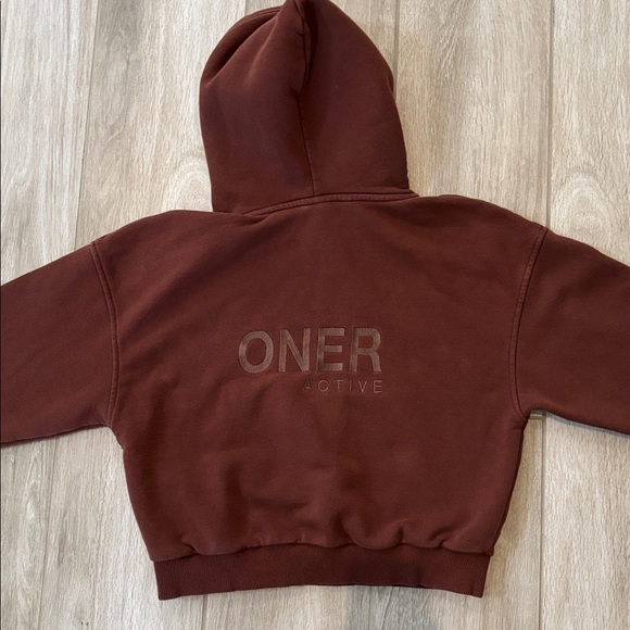 Oner Brown Classic Lounge Sweatshirt Hoodie (XS) & Sweatpants Jogger (S) Set - Picture 5 of 15